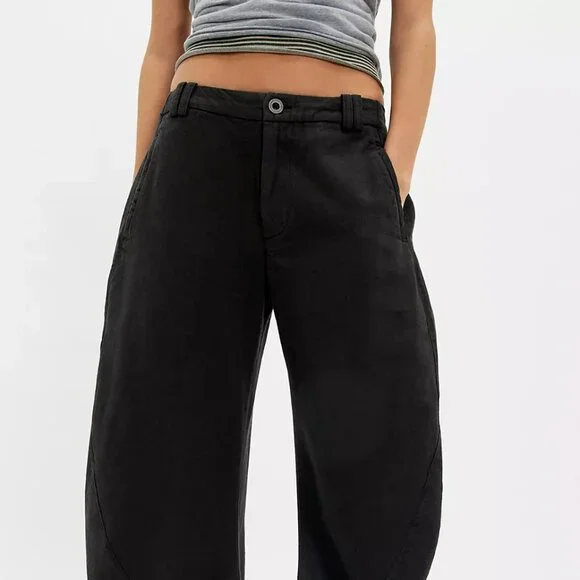 Spotlight Washed Barrel Chino Trousers - Picture 3 of 4